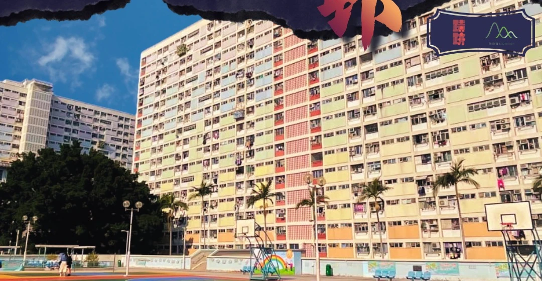彩虹邨屋邨景觀，取自智綠嶺有限公司末日村邨途活動海報